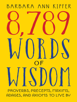 cover image of 8,789 Words of Wisdom